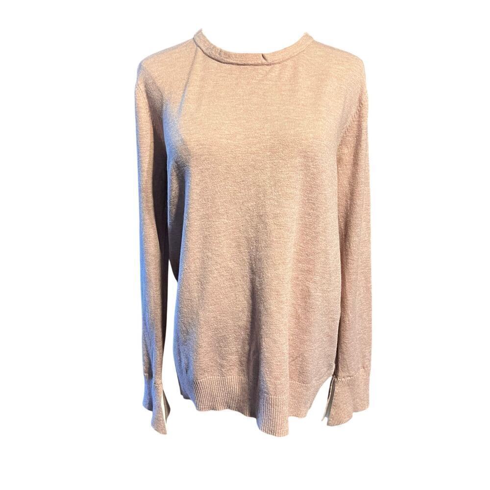 Vila Milano Layered Look Long Sleeve. Nylon/Viscose/Wool Blend. Mauve . Size XL